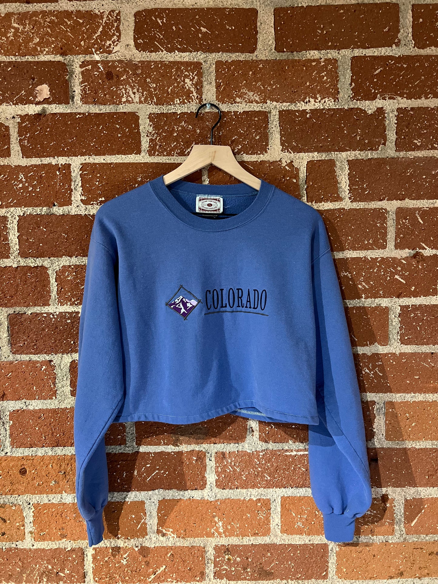 Vintage Cropped Crew M: Colorado