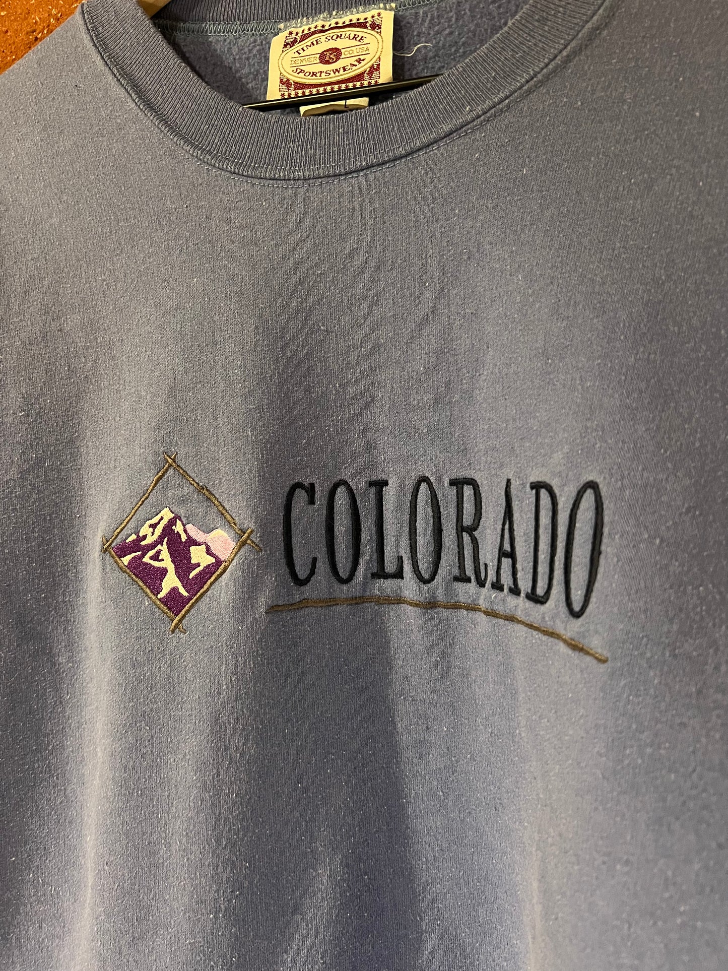Vintage Cropped Crew M: Colorado