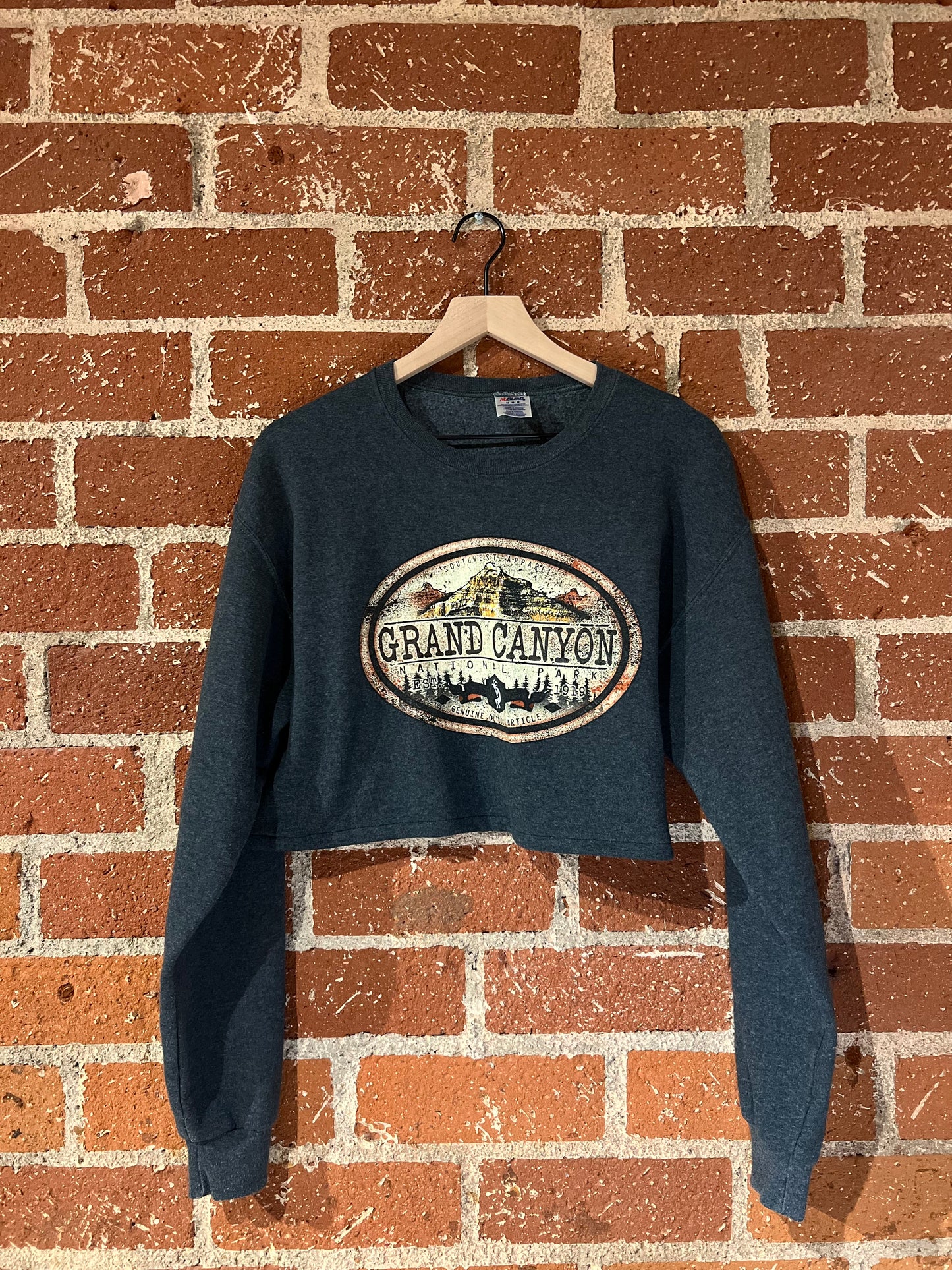 Vintage Cropped Crew M: Grand Canyon