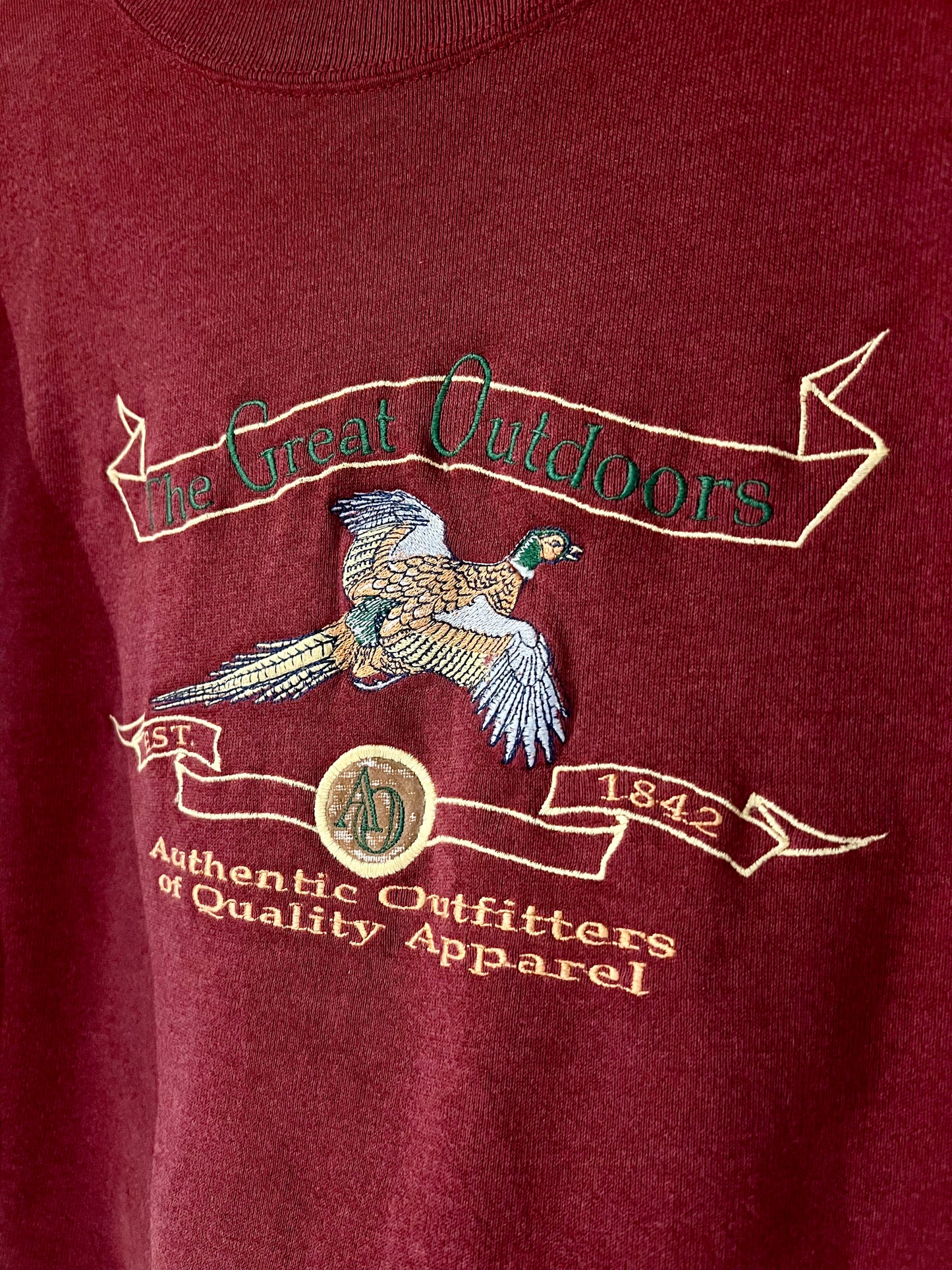 Vintage Cropped Crew XL: The Great Outdoors