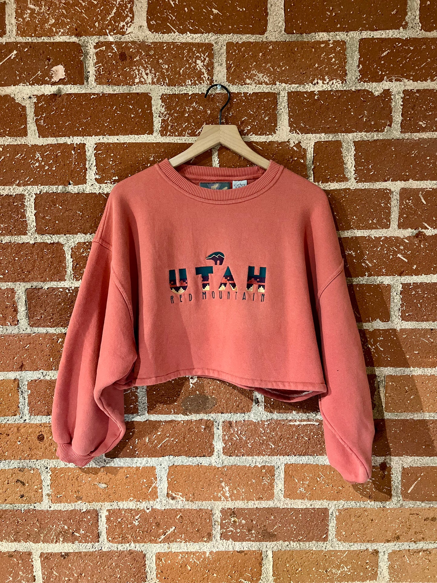 Vintage Cropped Crew XL: Utah