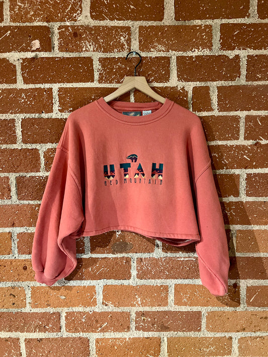 Vintage Cropped Crew XL: Utah