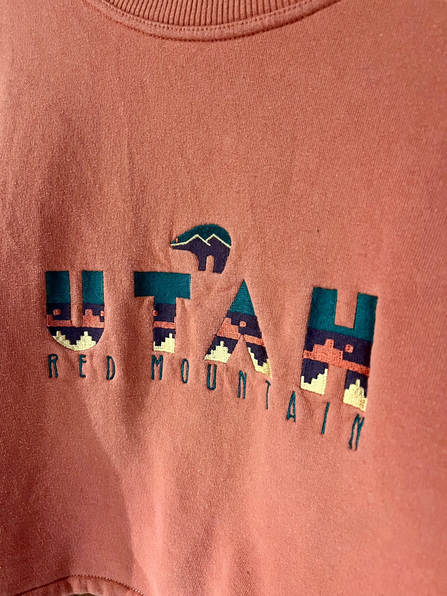 Vintage Cropped Crew XL: Utah