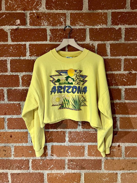 Vintage Cropped Crew XL: Arizona Sun