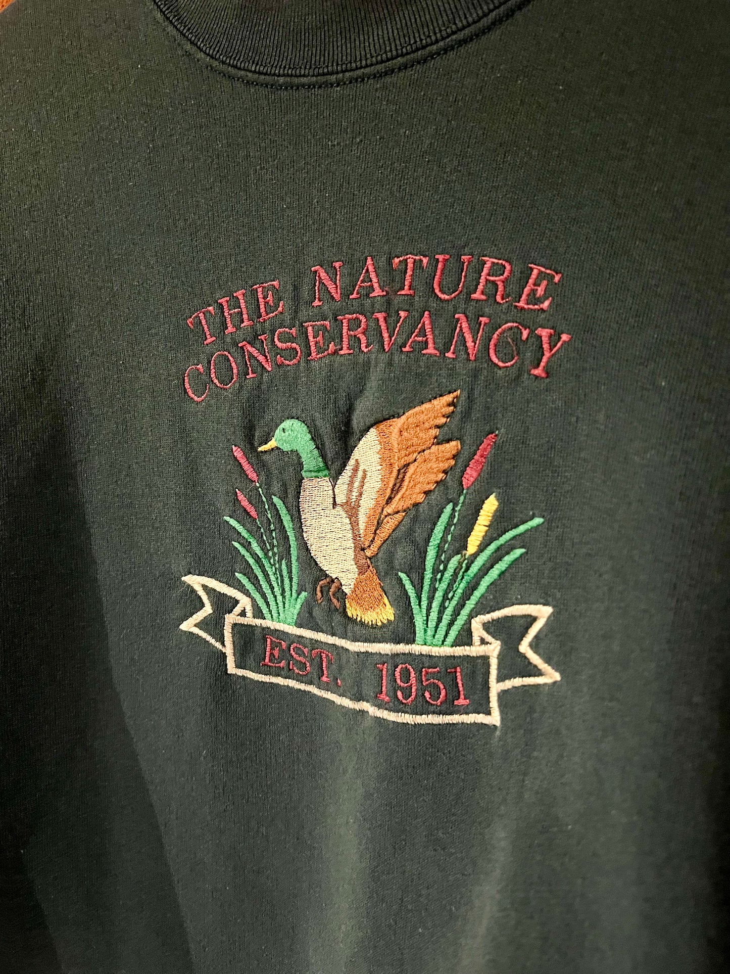 Vintage Cropped Crew XL: The Nature Conservancy
