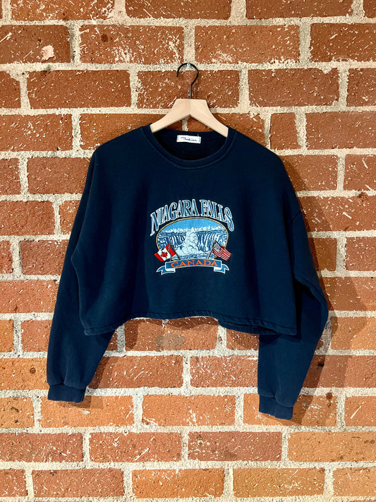 Vintage Cropped Crew XL: Niagara Falls