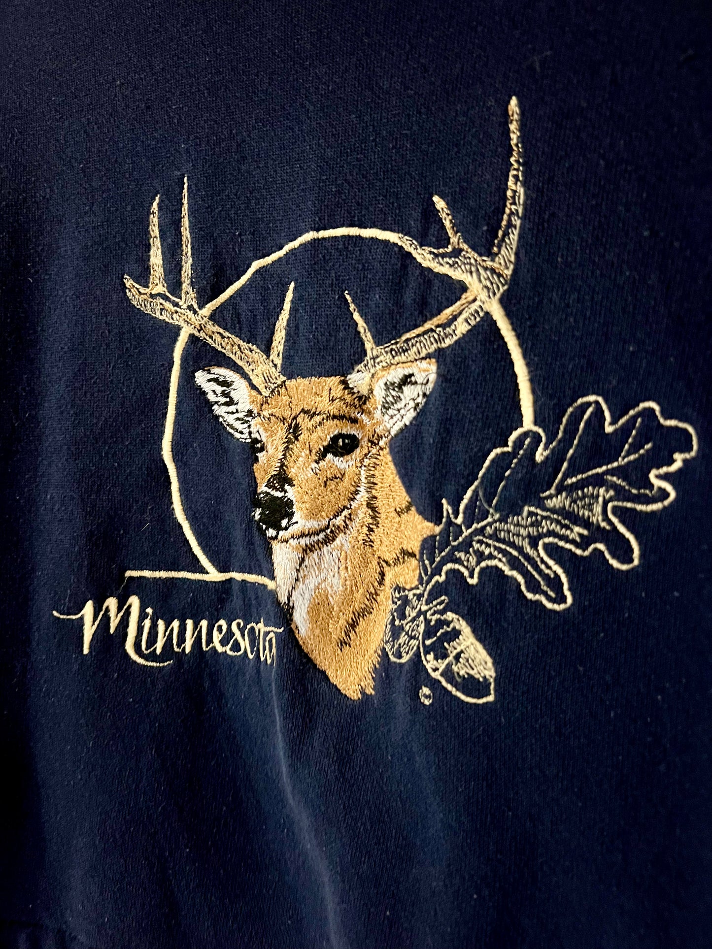 Vintage Cropped Crew XL: Minnesota Deer