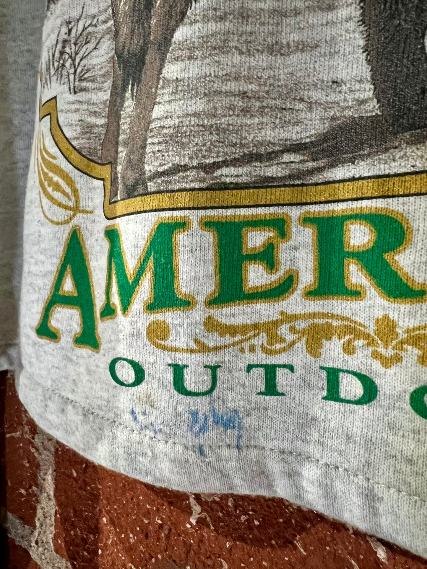 Vintage Cropped Crew XL: American Outdoors