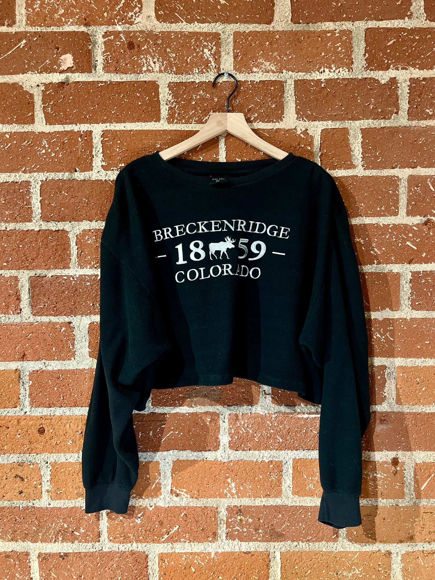 Vintage Cropped Crew XL: Breckenridge