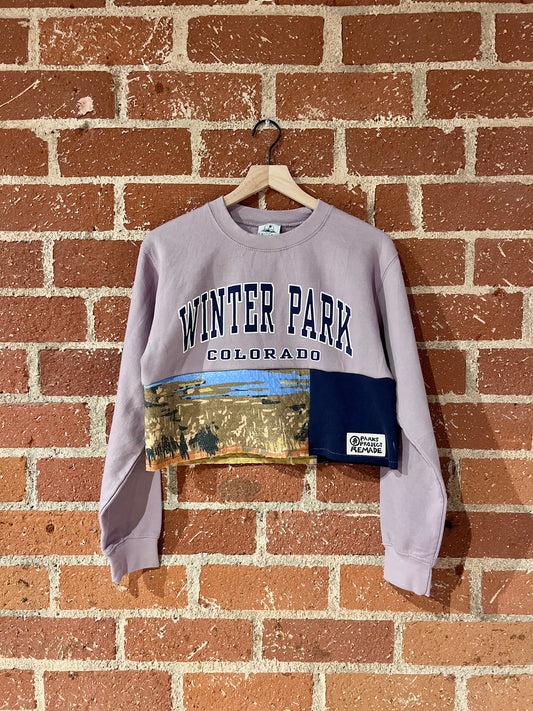 Vintage Remade Cropped Crew XS: Winter Park