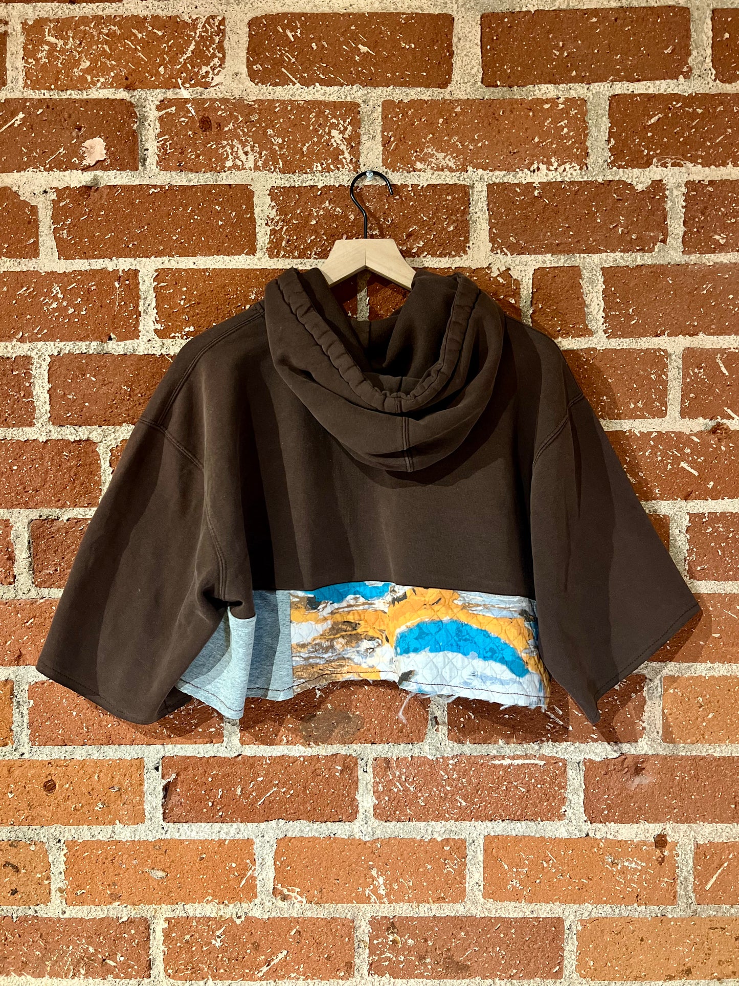 Vintage Remade Cropped Crew L: Glacier National Park